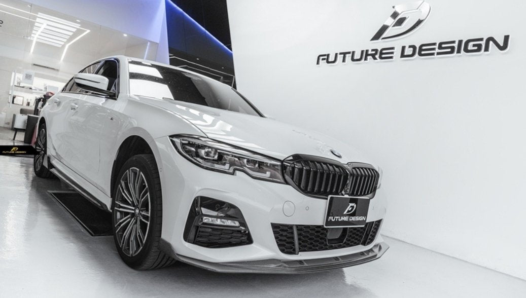 FUTURE DESIGN - BMW G20 3 SERIES CARBON FIBRE FRONT LIP GT STYLE - Aero Carbon UK