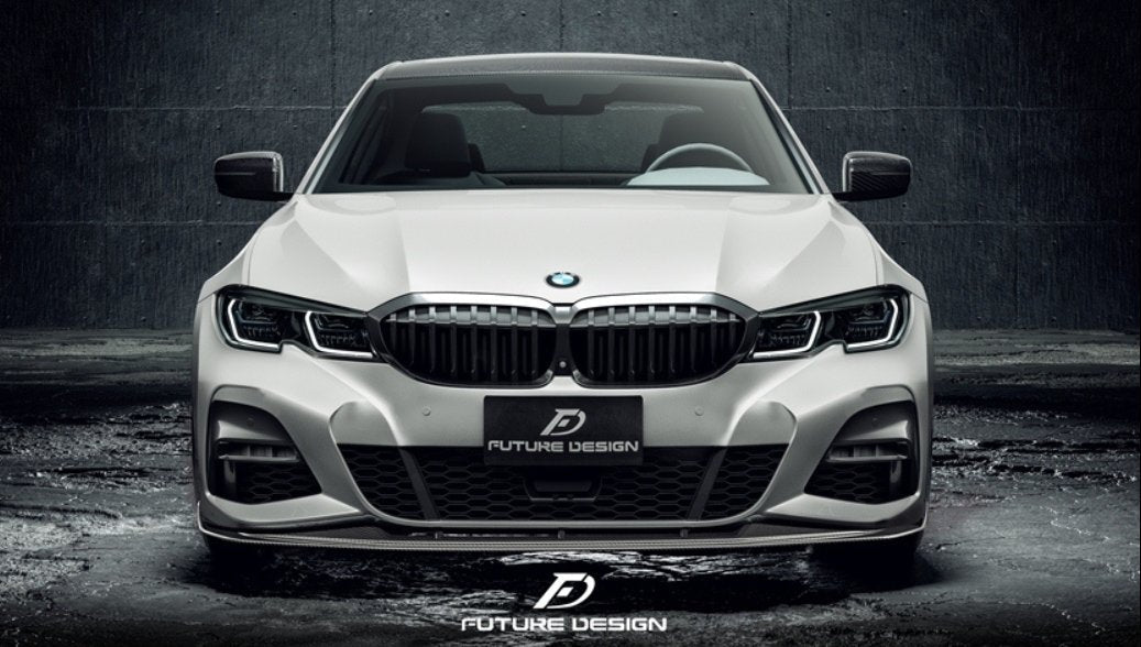 FUTURE DESIGN - BMW G20 3 SERIES CARBON FIBRE FRONT LIP GT STYLE - Aero Carbon UK