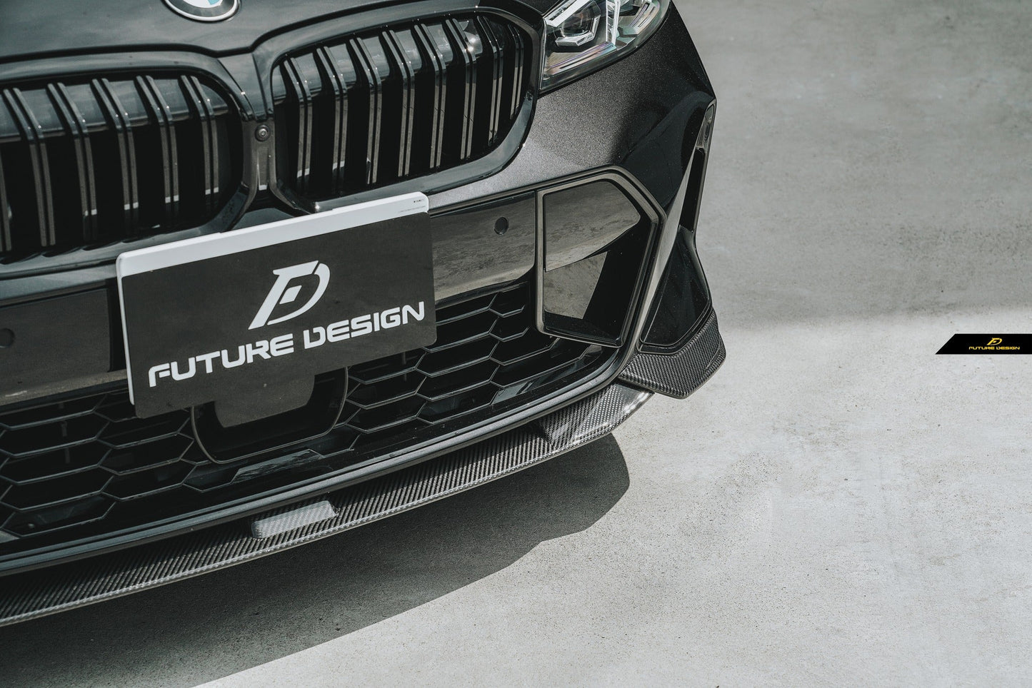 FUTURE DESIGN - BMW G20 3 SERIES LCI 2023+ CARBON FIBRE FRONT LIP - Aero Carbon UK