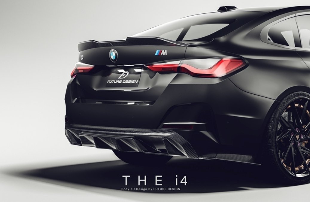 FUTURE DESIGN - BMW I4 G26 CARBON FIBRE REAR DIFFUSER - Aero Carbon UK