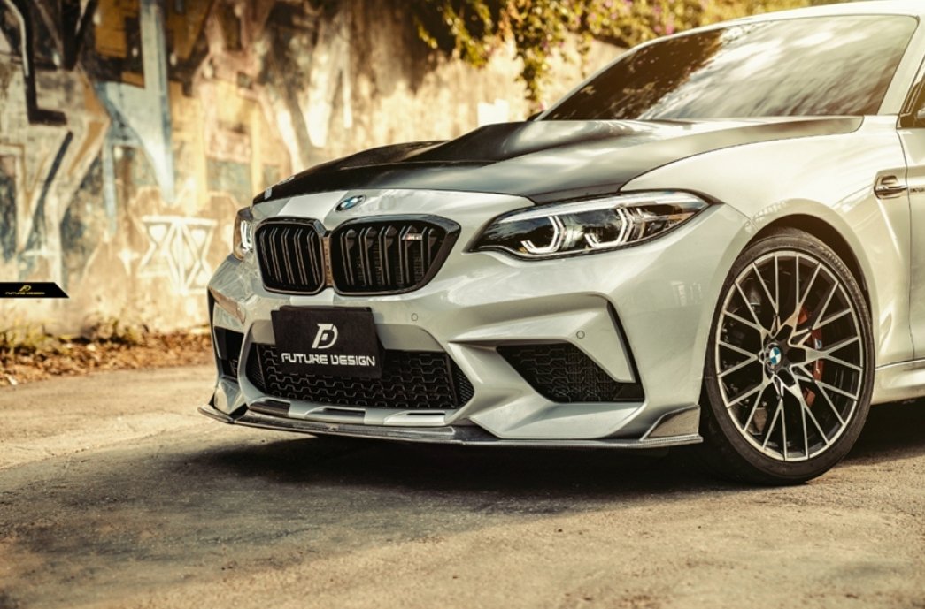 FUTURE DESIGN - BMW M2C F87 DRY CARBON FIBRE FRONT LIP - Aero Carbon UK