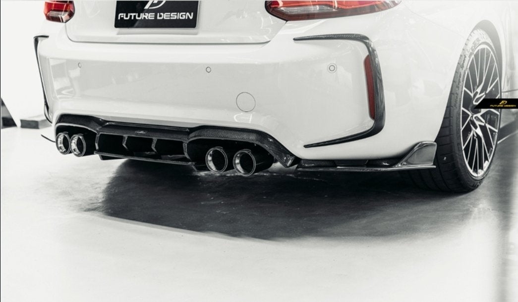 FUTURE DESIGN - BMW M2C F87 DRY CARBON FIBRE REAR DIFFUSER - Aero Carbon UK