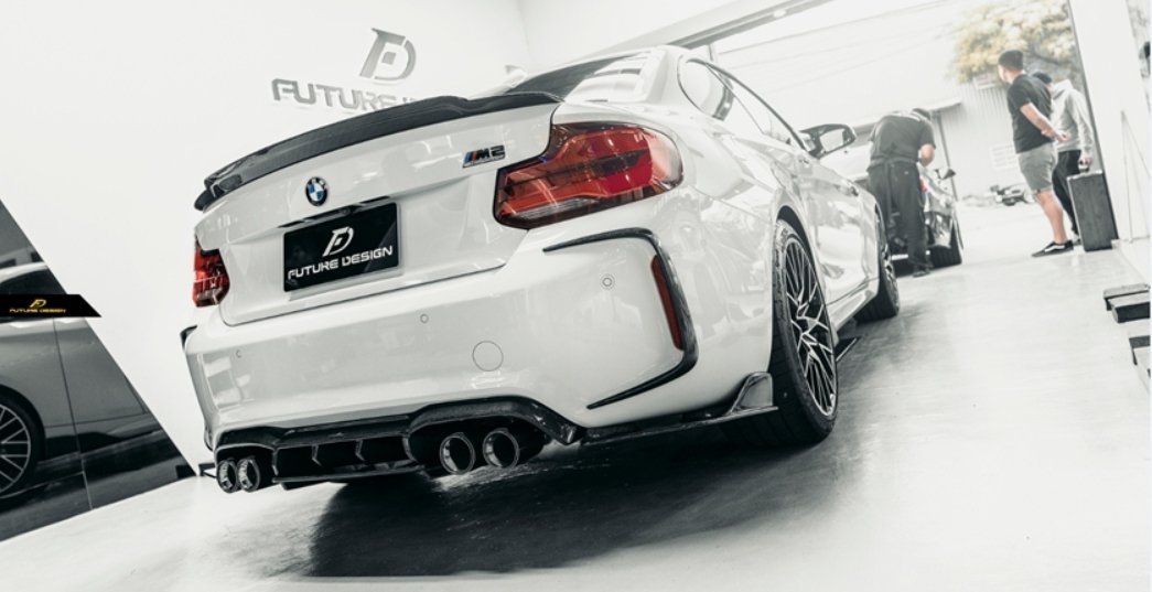 FUTURE DESIGN - BMW M2C F87 DRY CARBON FIBRE REAR DIFFUSER - Aero Carbon UK