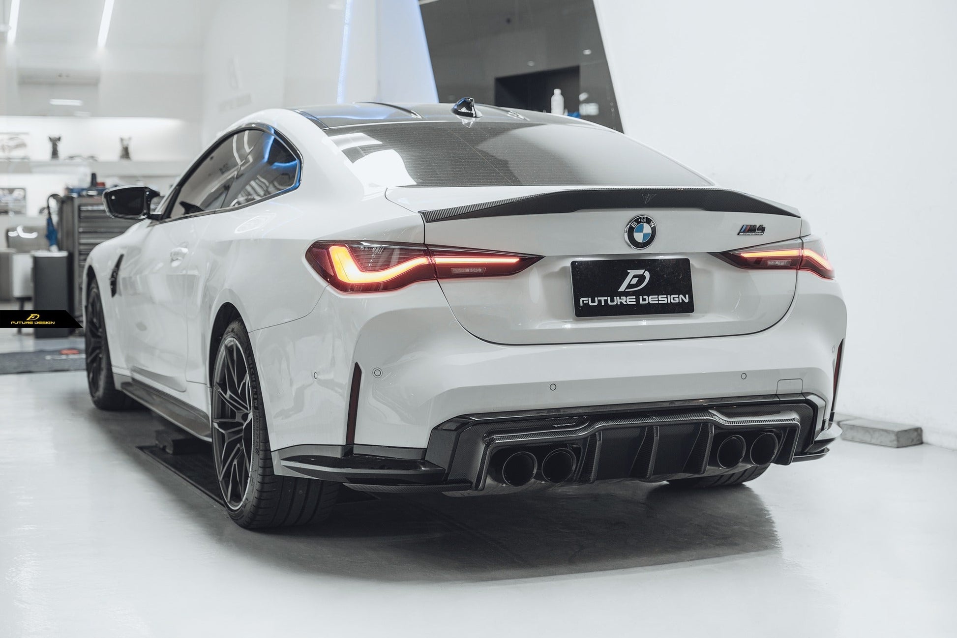 FUTURE DESIGN - BMW M3 G80 / G81 & BMW M4 G82 / G83 2021+ V1 CARBON FIBRE REAR DIFFUSER - Aero Carbon UK