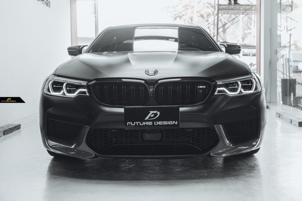 FUTURE DESIGN - BMW M5 F90 2017-20 CARBON FIBRE FRONT SPLITTERS - Aero Carbon UK