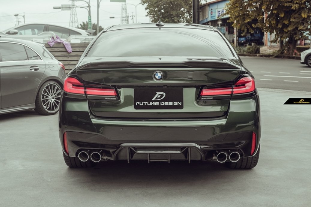 FUTURE DESIGN - BMW M5 F90 2017-20 CARBON FIBRE REAR MIDDLE DIFFUSER - Aero Carbon UK