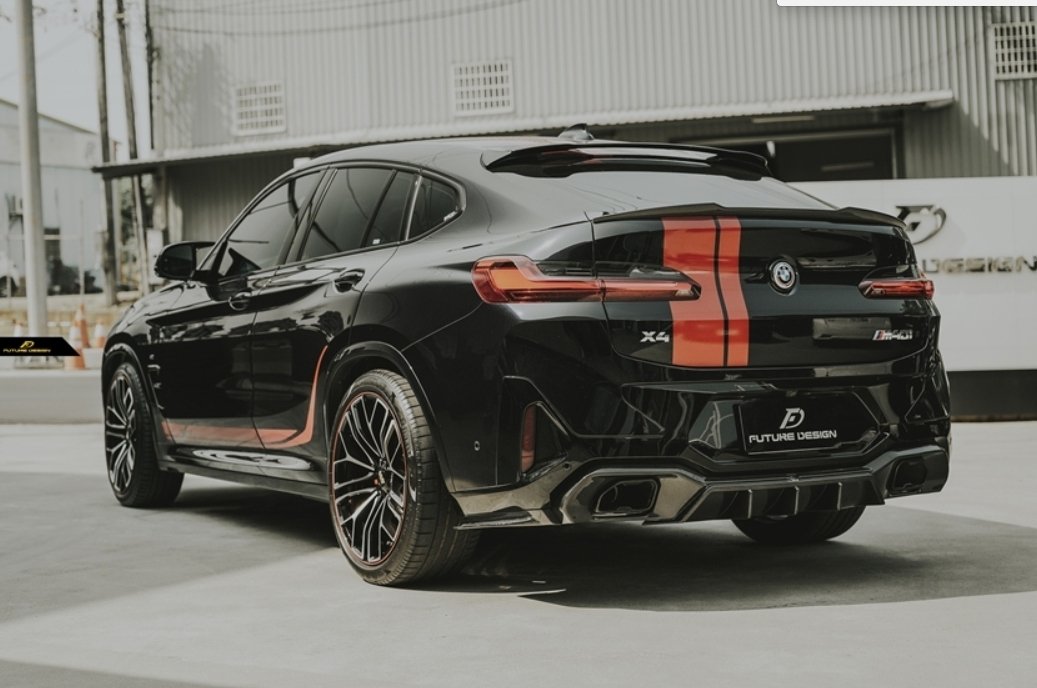 FUTURE DESIGN - BMW X4 G02 LCI DRY CARBON FIBRE REAR DIFFUSER - Aero Carbon UK