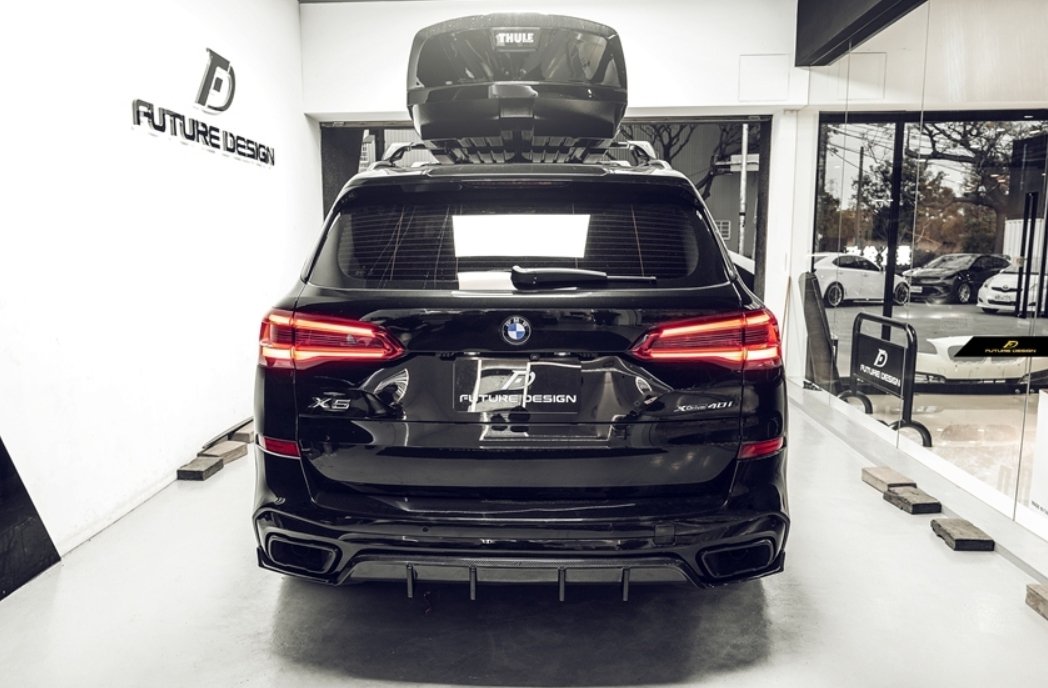 FUTURE DESIGN - BMW X5 G05 DRY CARBON FIBRE REAR DIFFUSER - Aero Carbon UK