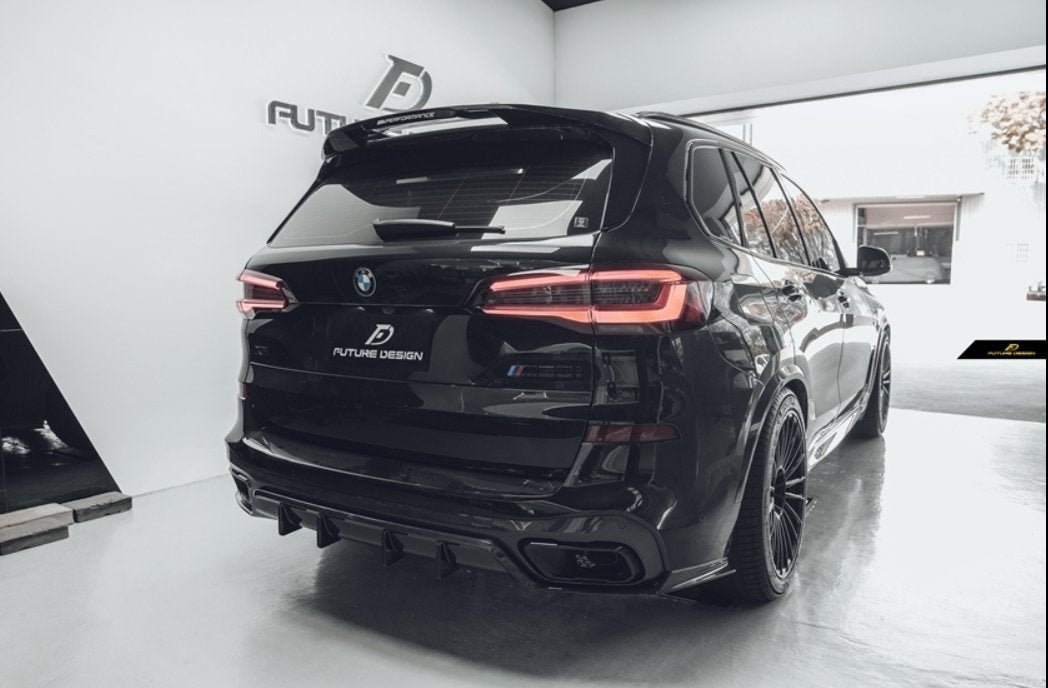 FUTURE DESIGN - BMW X5 G05 DRY CARBON FIBRE REAR DIFFUSER - Aero Carbon UK