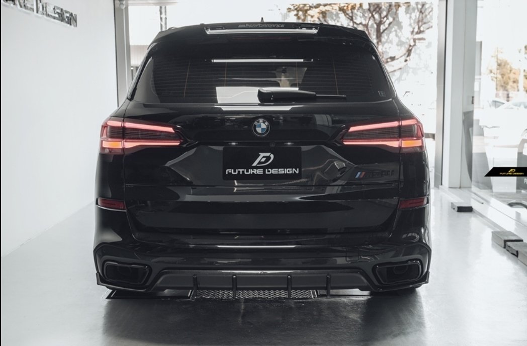 FUTURE DESIGN - BMW X5 G05 DRY CARBON FIBRE REAR DIFFUSER - Aero Carbon UK