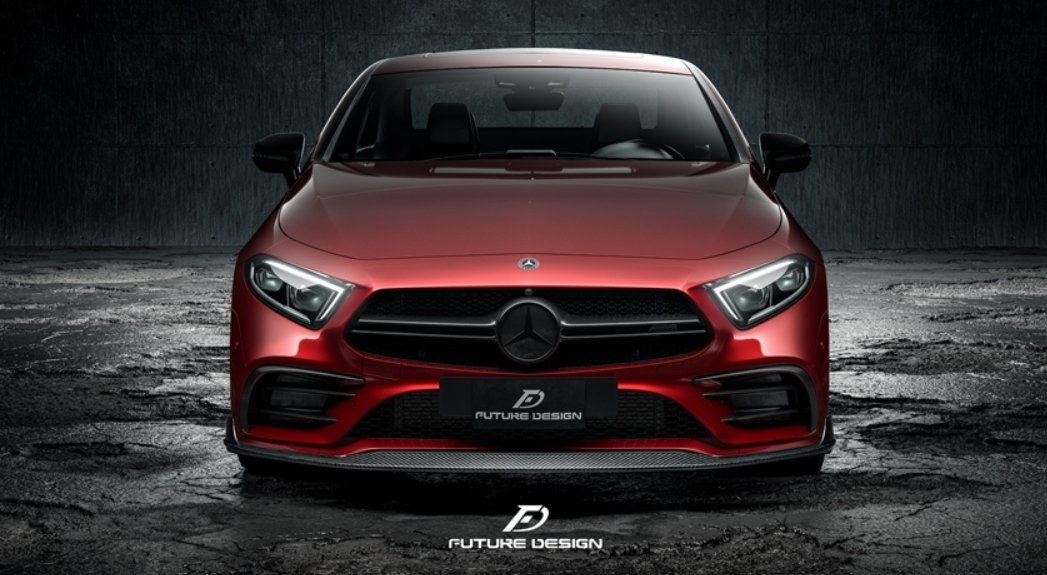 FUTURE DESIGN - MERCEDES BENZ CLS W257 DRY CARBON FIBRE FRONT LIP - Aero Carbon UK