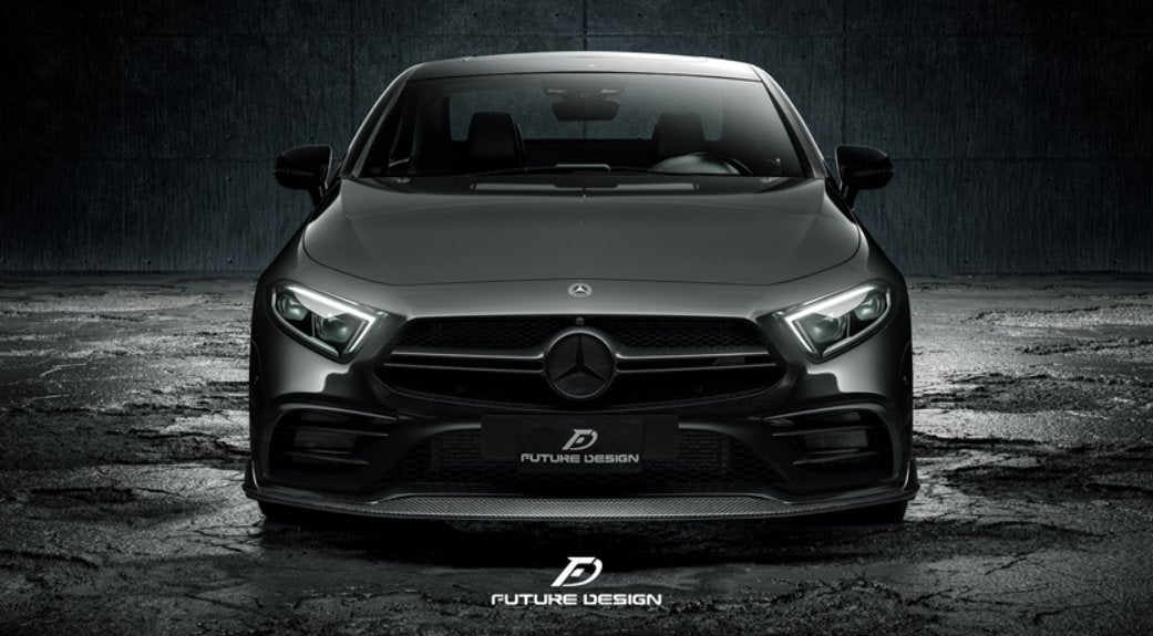 FUTURE DESIGN - MERCEDES BENZ CLS W257 DRY CARBON FIBRE FRONT LIP - Aero Carbon UK