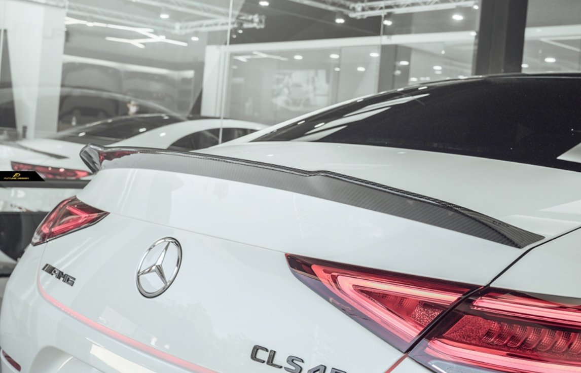 FUTURE DESIGN - MERCEDES BENZ CLS W257 DRY CARBON FIBRE REAR SPOILER V1 - Aero Carbon UK