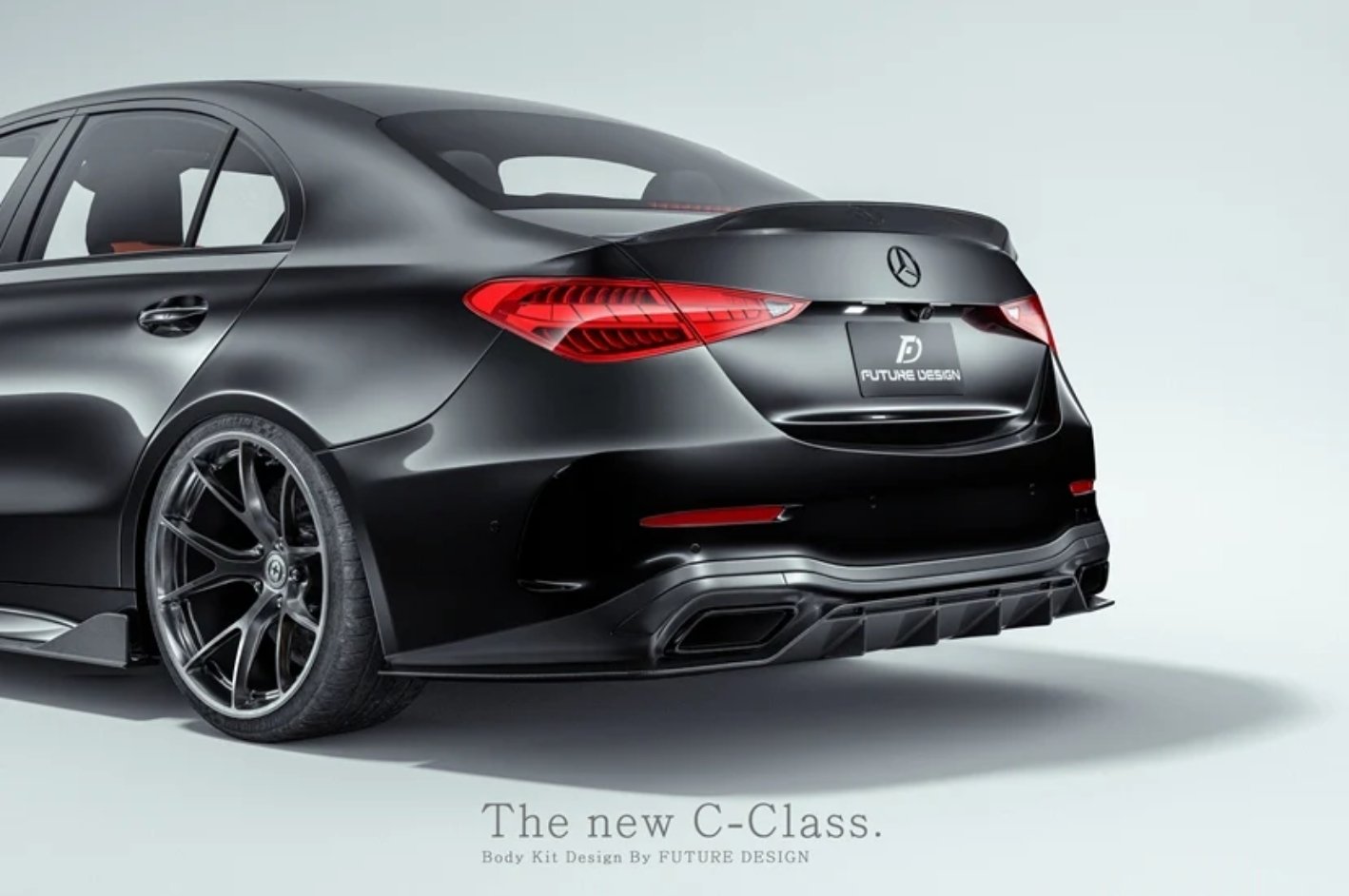 FUTURE DESIGN - MERCEDES BENZ W206 C CLASS C300 CARBON FIBRE REAR DIFFUSER - Aero Carbon UK