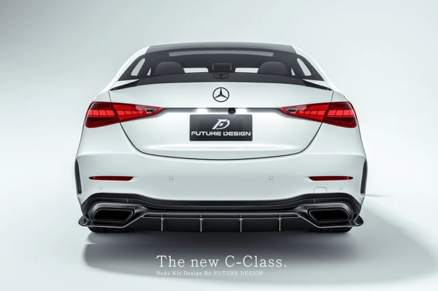 FUTURE DESIGN - MERCEDES BENZ W206 C CLASS C300 CARBON FIBRE REAR DIFFUSER - Aero Carbon UK