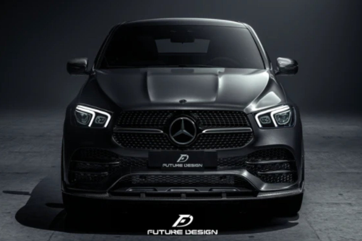 FUTURE DESIGN - MERCEDES GLE COUPE W167 CARBON FIBRE FRONT LIP SPLITTER - Aero Carbon UK