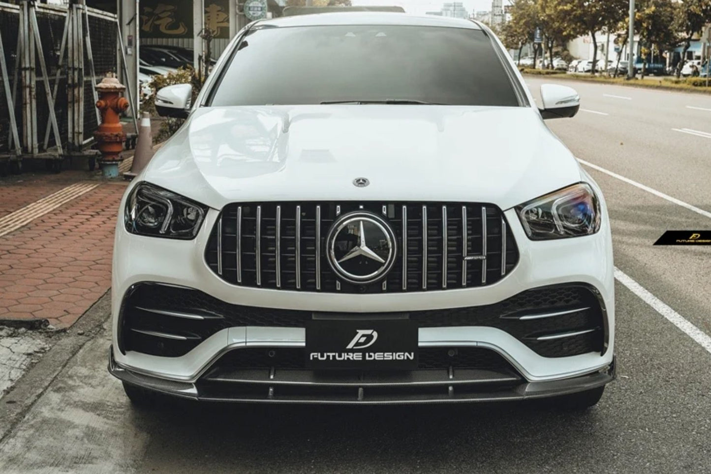 FUTURE DESIGN - MERCEDES GLE COUPE W167 CARBON FIBRE FRONT LIP SPLITTER - Aero Carbon UK