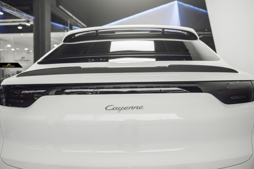 FUTURE DESIGN - PORSCHE CAYENNE COUPE 9Y3 DRY CARBON FIBRE SPOILER - Aero Carbon UK