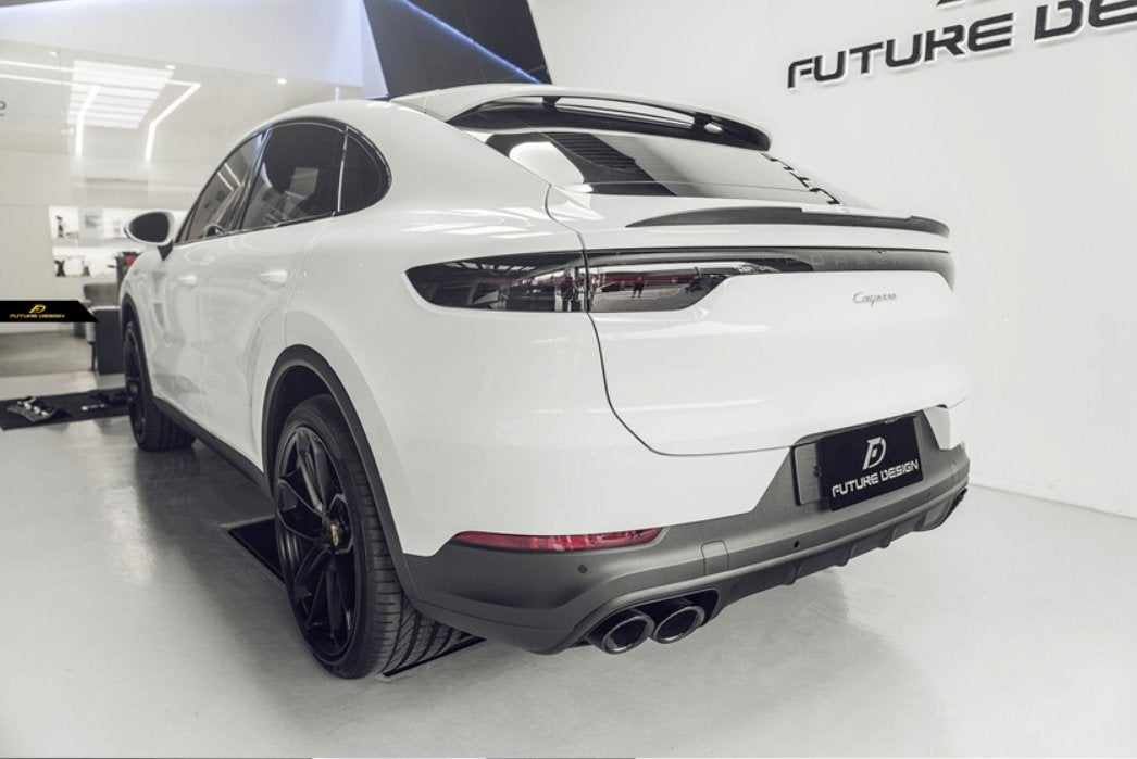 FUTURE DESIGN - PORSCHE CAYENNE COUPE 9Y3 DRY CARBON FIBRE SPOILER - Aero Carbon UK