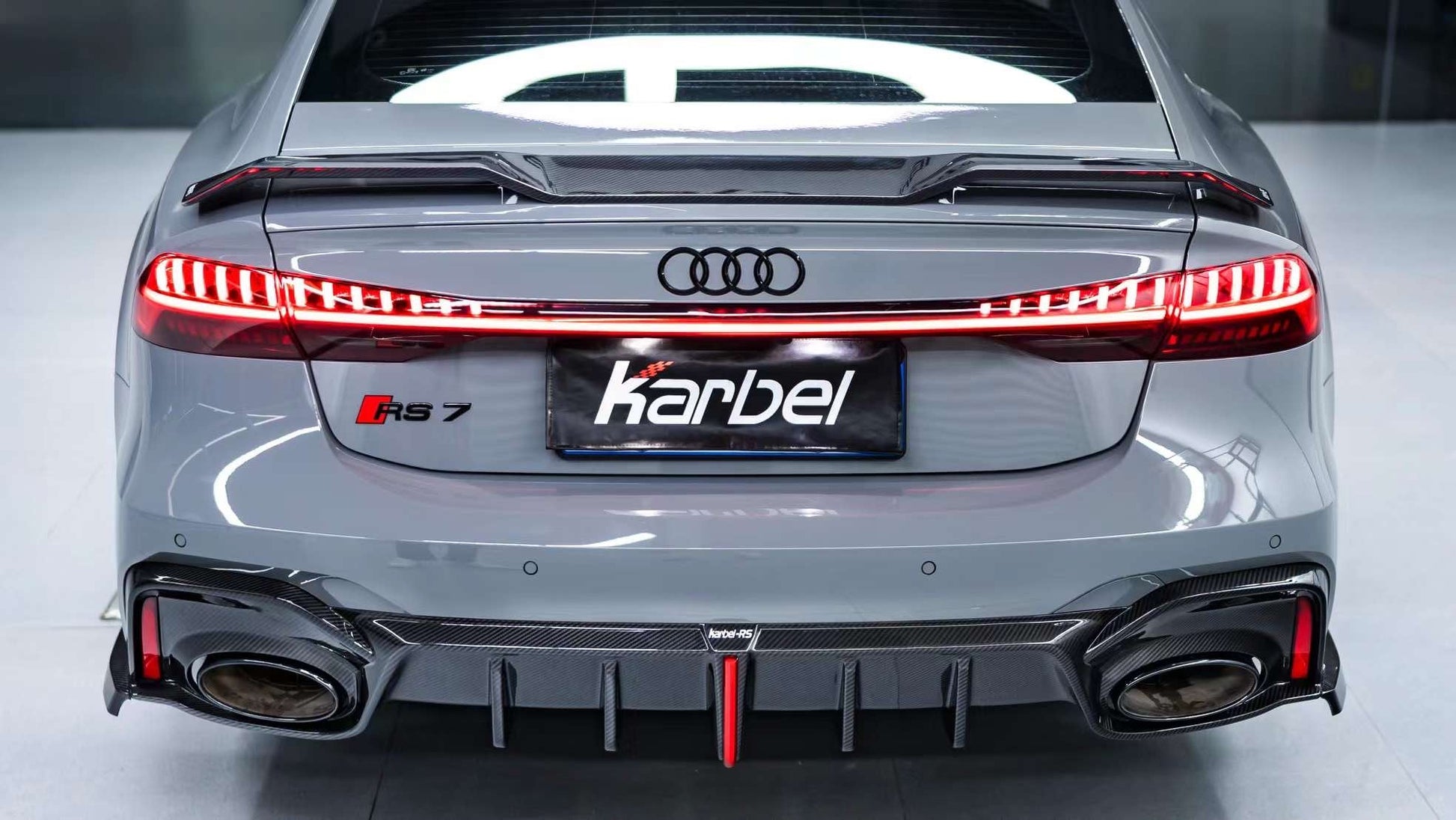 KARBEL - AUDI A7 S7 RS7 C8 DRY CARBON FIBRE REAR SPOILER - Aero Carbon UK