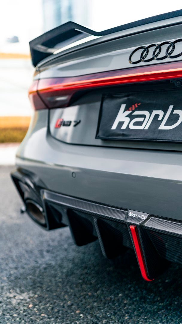 KARBEL - AUDI A7 S7 RS7 C8 DRY CARBON FIBRE REAR SPOILER - Aero Carbon UK