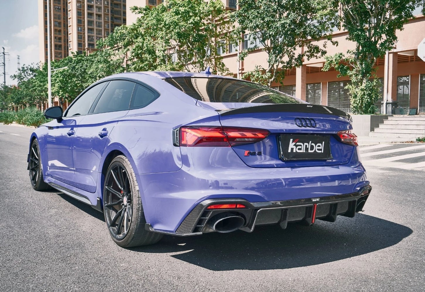 KARBEL - AUDI RS5 B9.5 2020+ DRY CARBON SIDE SKIRTS & OVERLAY TRIM - Aero Carbon UK