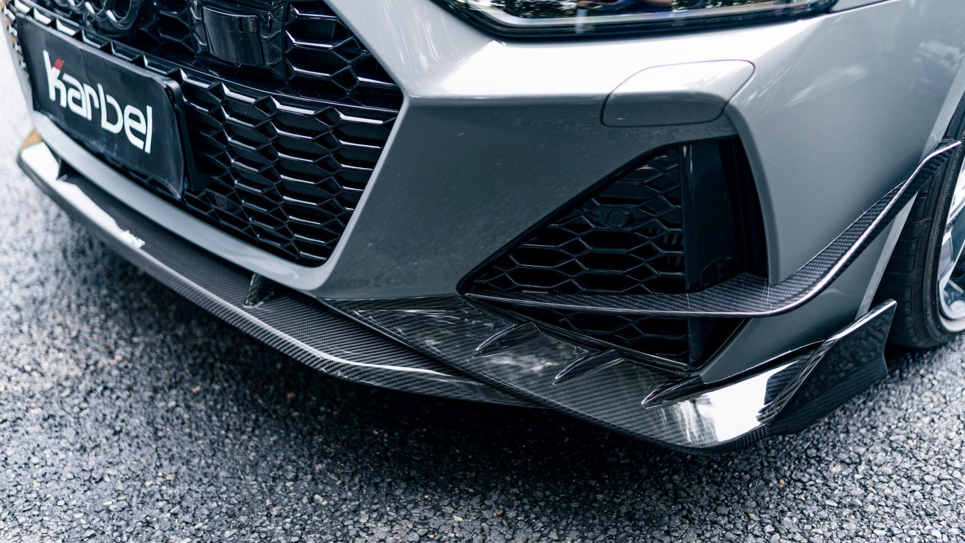 KARBEL - AUDI RS6 RS7 C8 CARBON FIBRE FRONT CANARDS - Aero Carbon UK