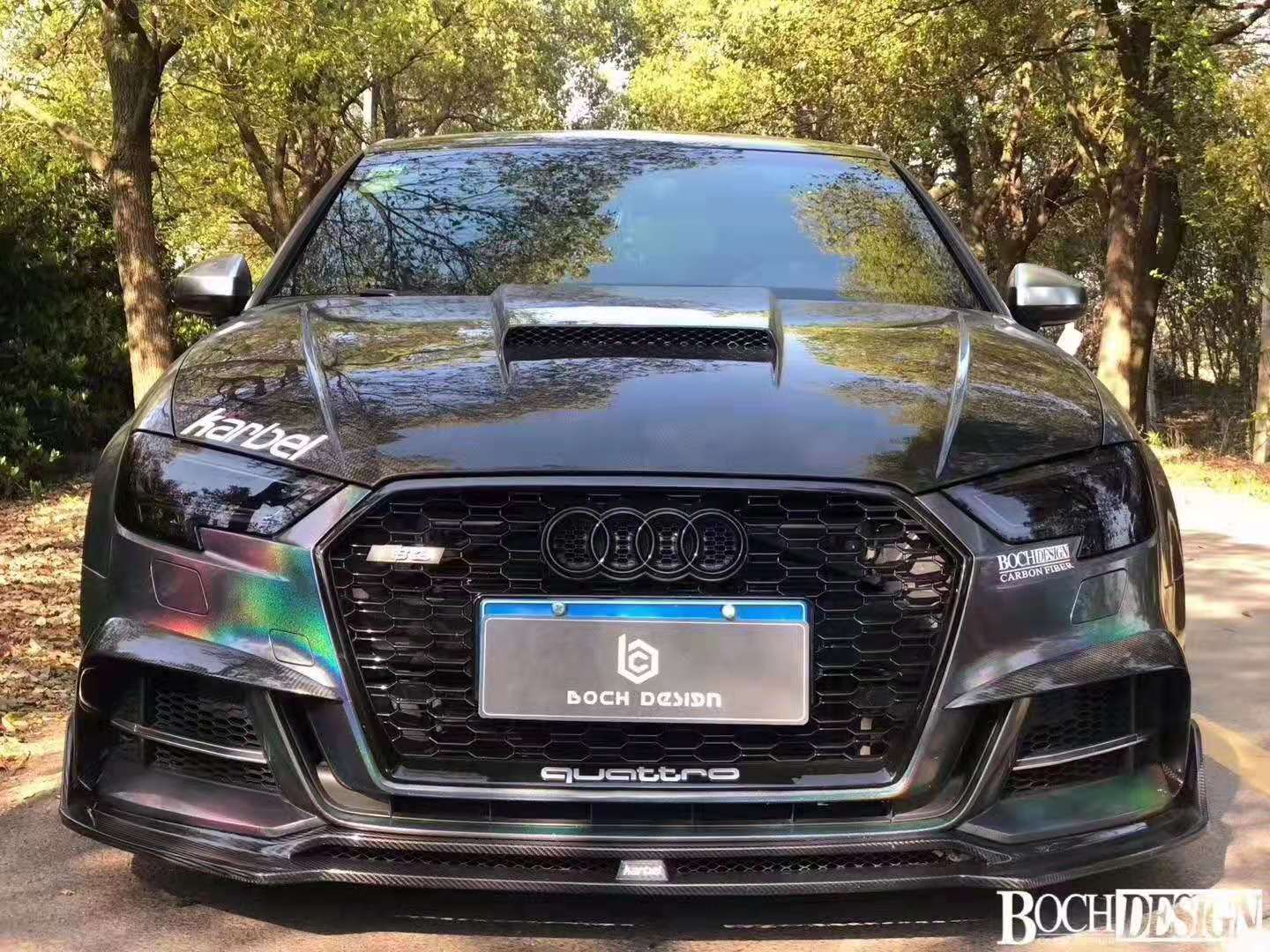 KARBEL - AUDI S3 S-LINE / S3 8V CARBON FIBRE FRONT LIP V1 - Aero Carbon UK