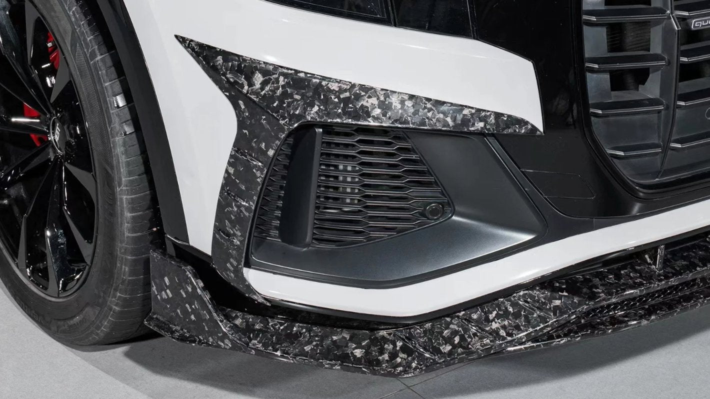 KARBEL - AUDI SQ8 Q8 S-LINE CARBON FIBRE FRONT LIP SPLITTER - Aero Carbon UK