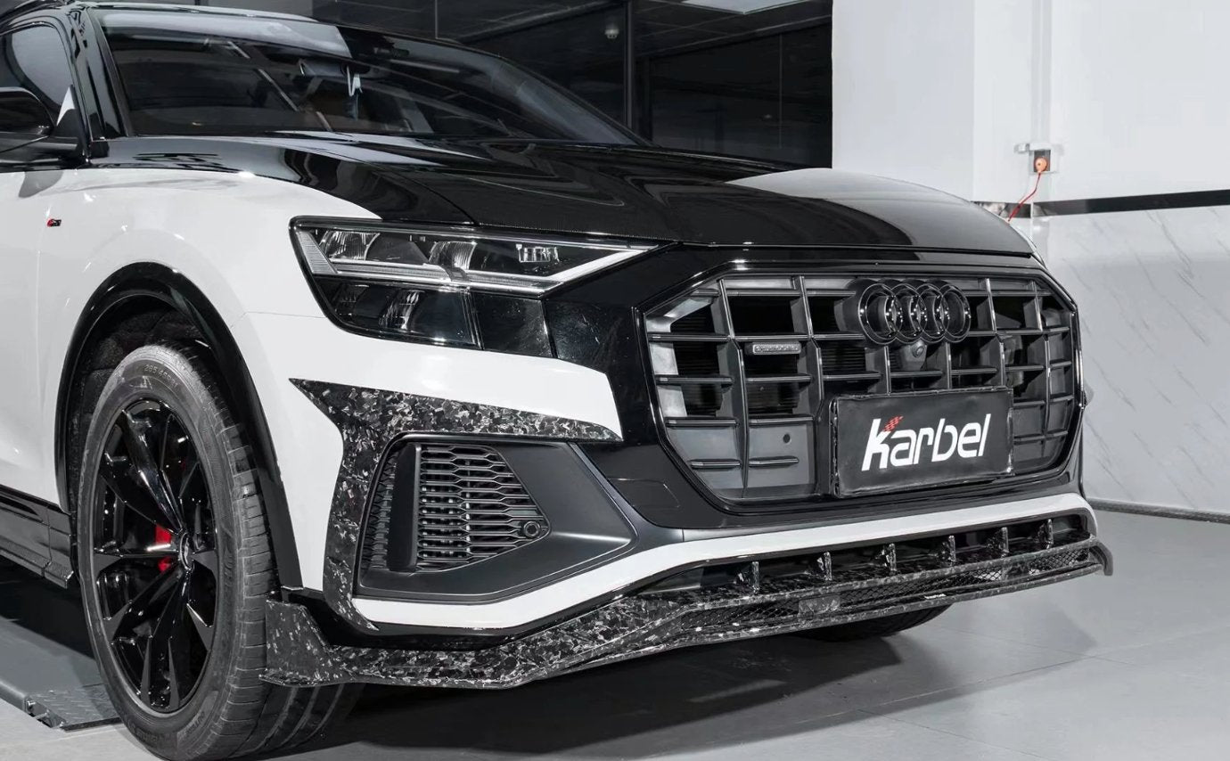 KARBEL - AUDI SQ8 Q8 S-LINE CARBON FIBRE UPPER VALENCES - Aero Carbon UK