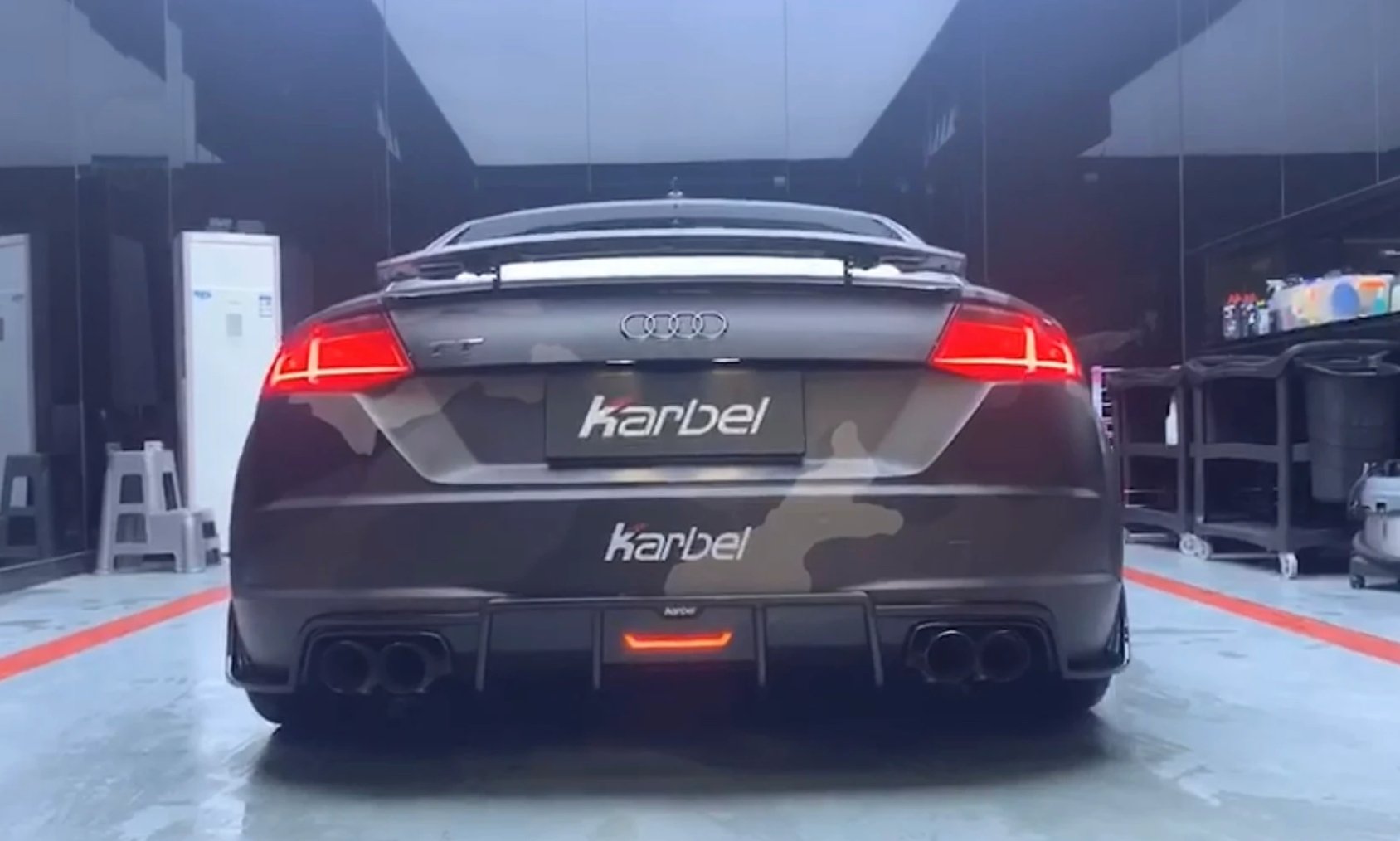 KARBEL - AUDI TTS & TT S-LINE CARBON FIBRE LED DIFFUSER - Aero Carbon UK