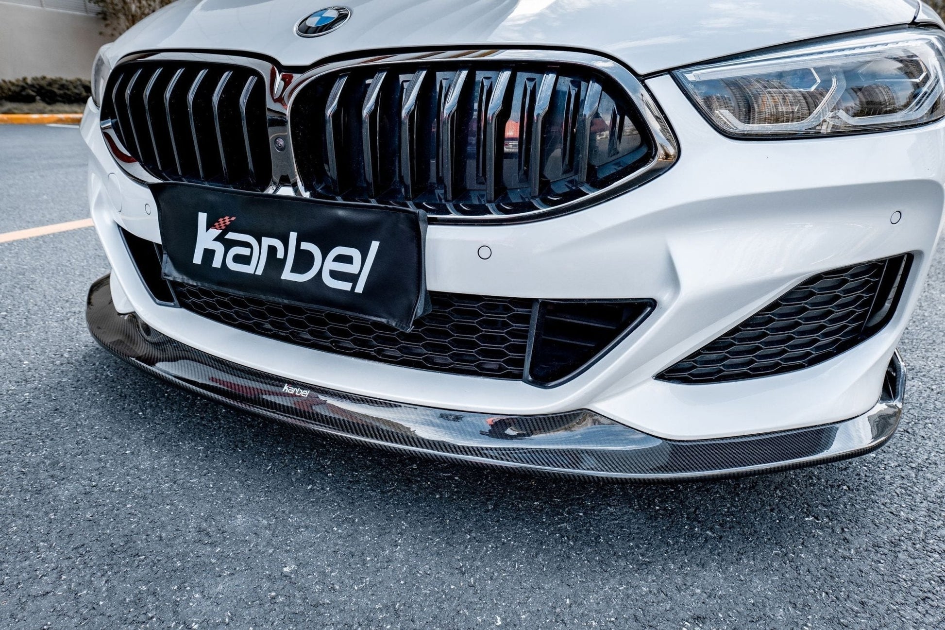 KARBEL - BMW 8 SERIES GRAN COUPE G14 G15 G16 CARBON FIBRE FRONT LIP SPLITTER - Aero Carbon UK