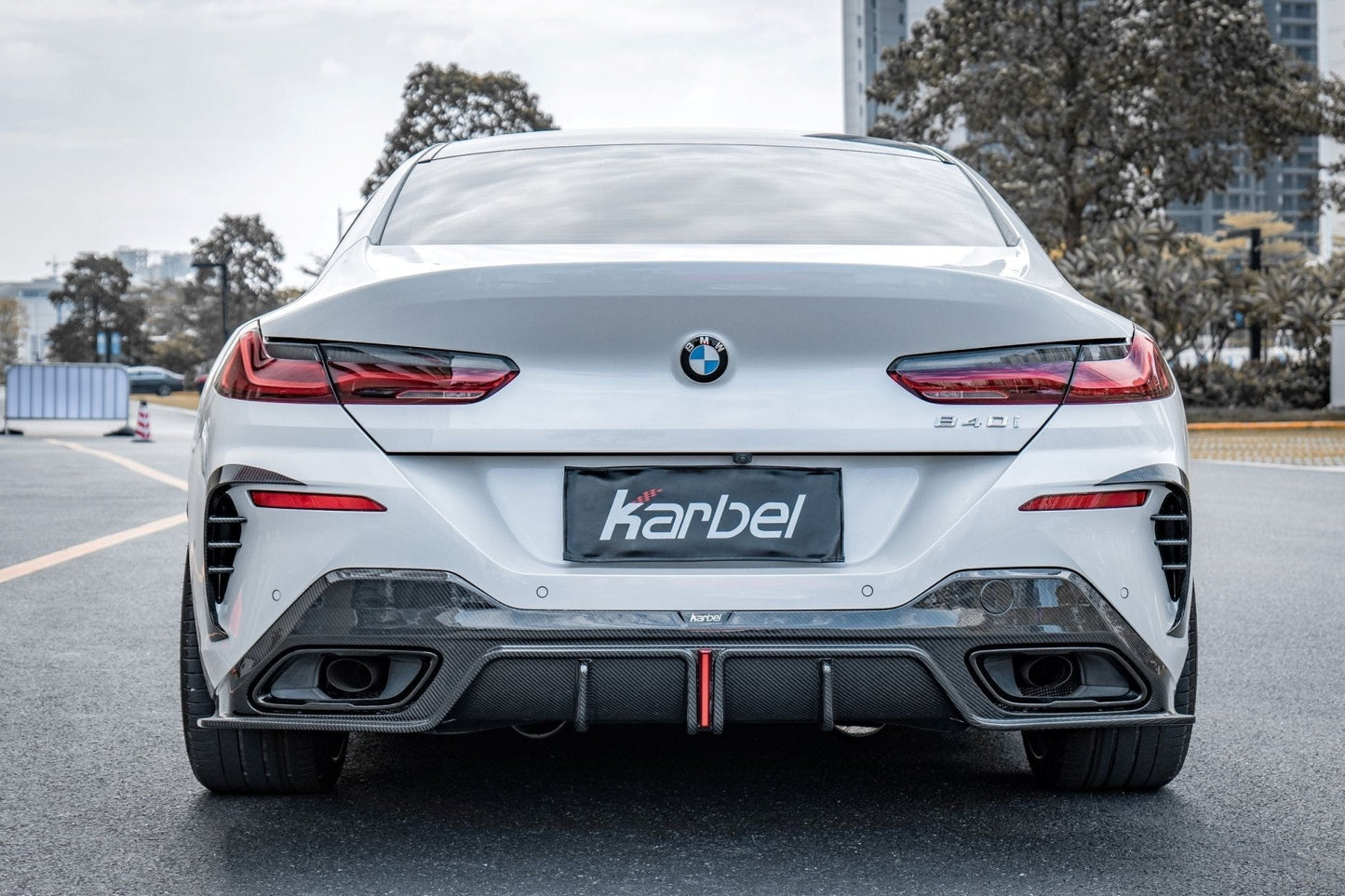 KARBEL - BMW 8 SERIES GRAN COUPE G16 CARBON FIBRE REAR BUMEPER FRAMES - Aero Carbon UK