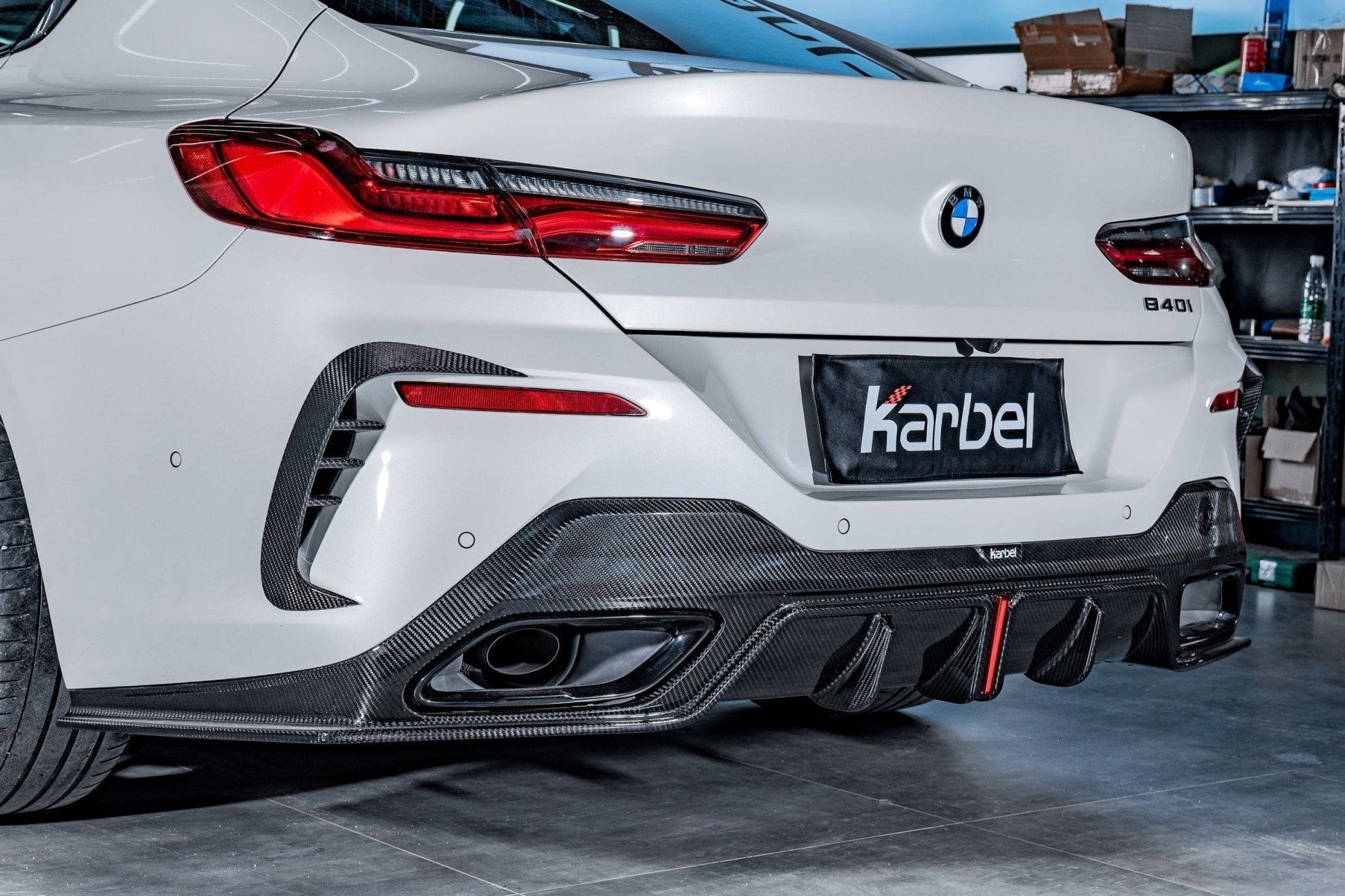 KARBEL - BMW 8 SERIES GRAN COUPE G16 CARBON FIBRE REAR BUMEPER FRAMES - Aero Carbon UK