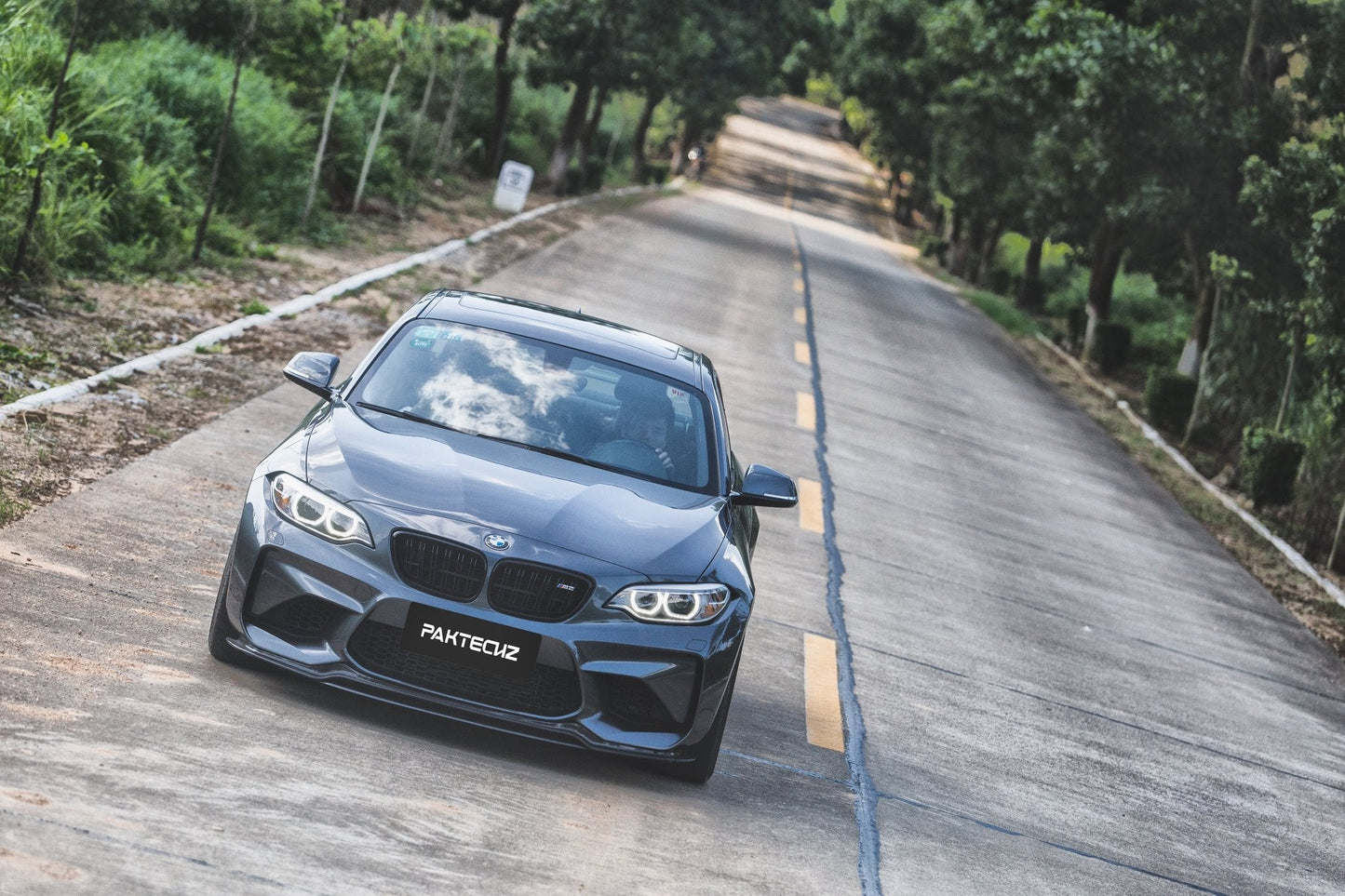 PAKTECHZ - BMW M2 F87 CARBON FIBRE FRONT LIP SPLITTER - Aero Carbon UK