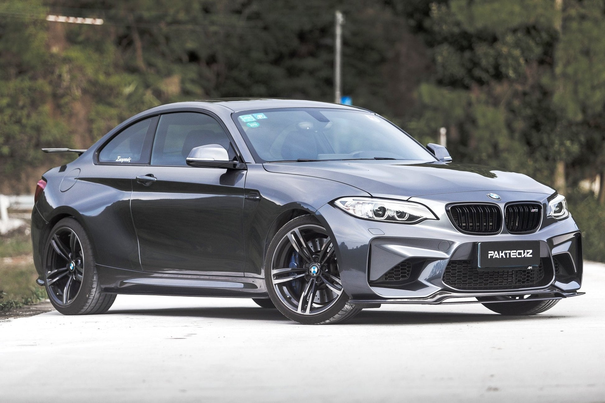 PAKTECHZ - BMW M2 F87 CARBON FIBRE FRONT LIP SPLITTER - Aero Carbon UK