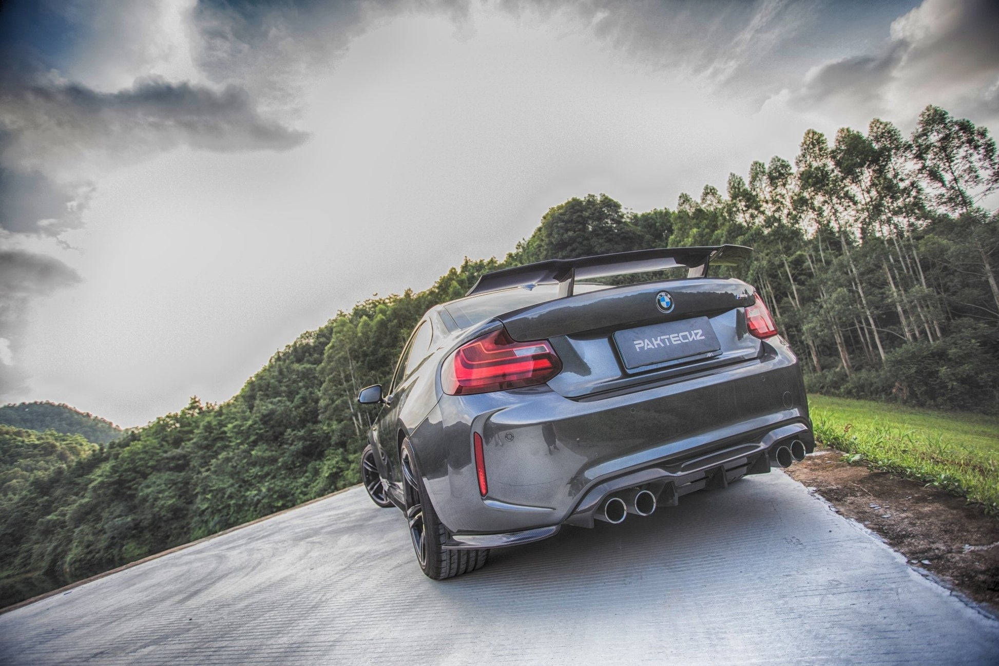 PAKTECHZ - BMW M2 M2C F87 CARBON FIBRE REAR DIFFUSER - Aero Carbon UK