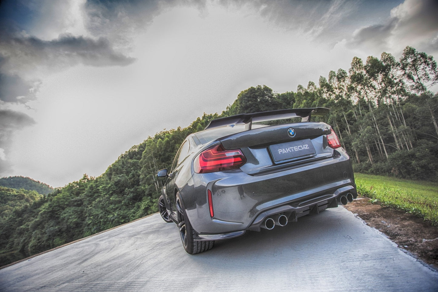 PAKTECHZ - BMW M2 M2C F87 CARBON FIBRE REAR SIDE SKIRTS - Aero Carbon UK