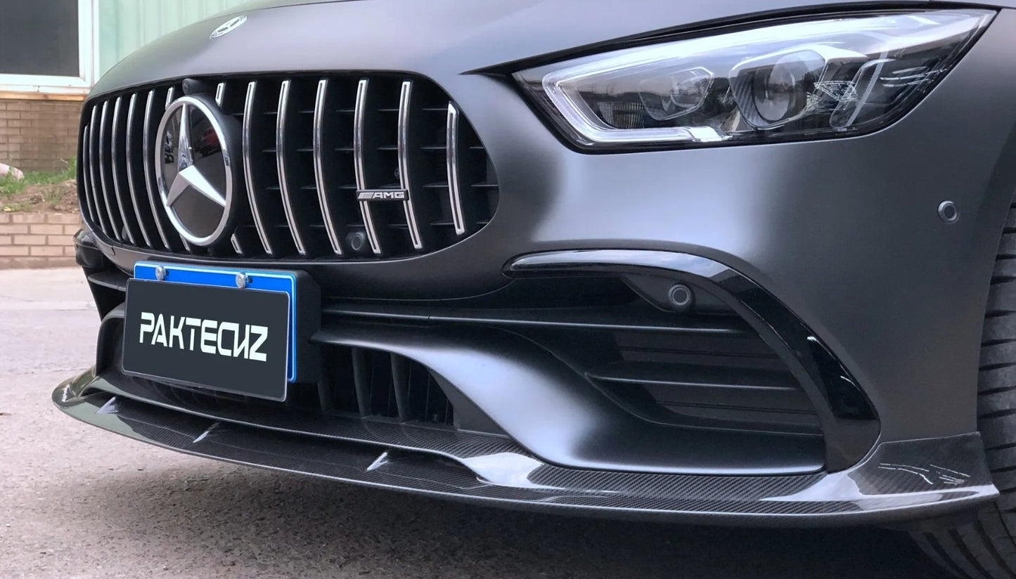 PAKTECHZ - MERCEDES BENZ AMG GT50 / GT53 DRY CARBON FIBRE FRONT LIP SPLITTER - Aero Carbon UK