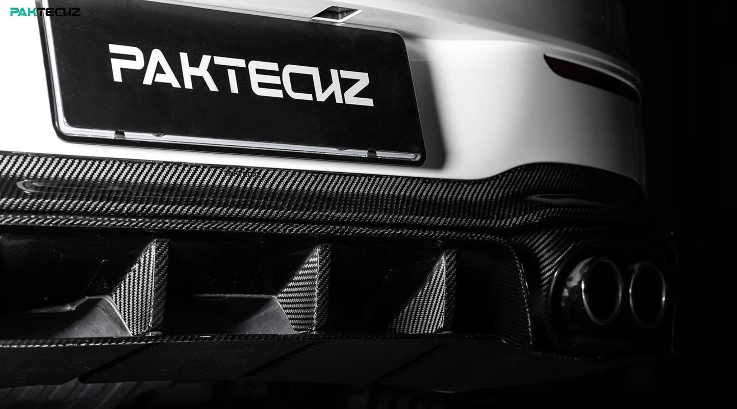 PAKTECHZ - MERCEDES BENZ CLA W118 DRY CARBON FIBRE REAR DIFFUSER - Aero Carbon UK