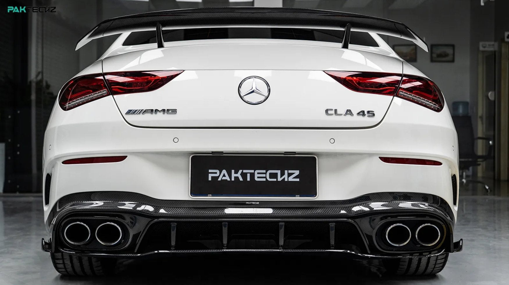 PAKTECHZ - MERCEDES BENZ CLA W118 DRY CARBON FIBRE REAR DIFFUSER - Aero Carbon UK