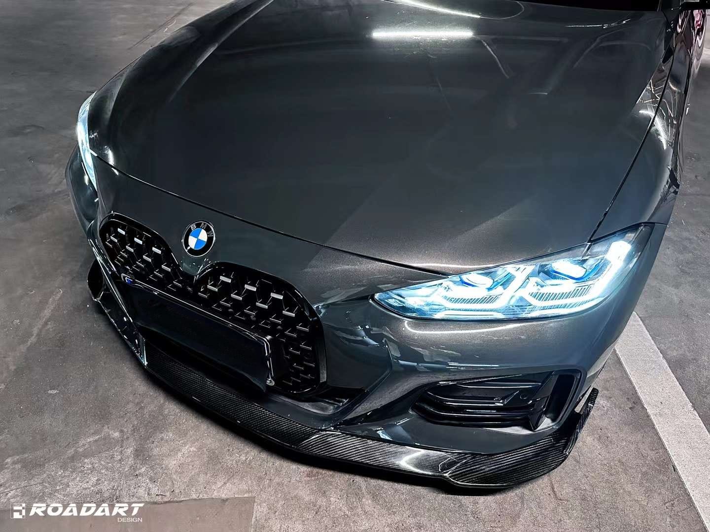 RA - BMW 4 SERIES G22 / G23 DRY CARBON FIBRE FRONT LIP RA-4C - Aero Carbon UK