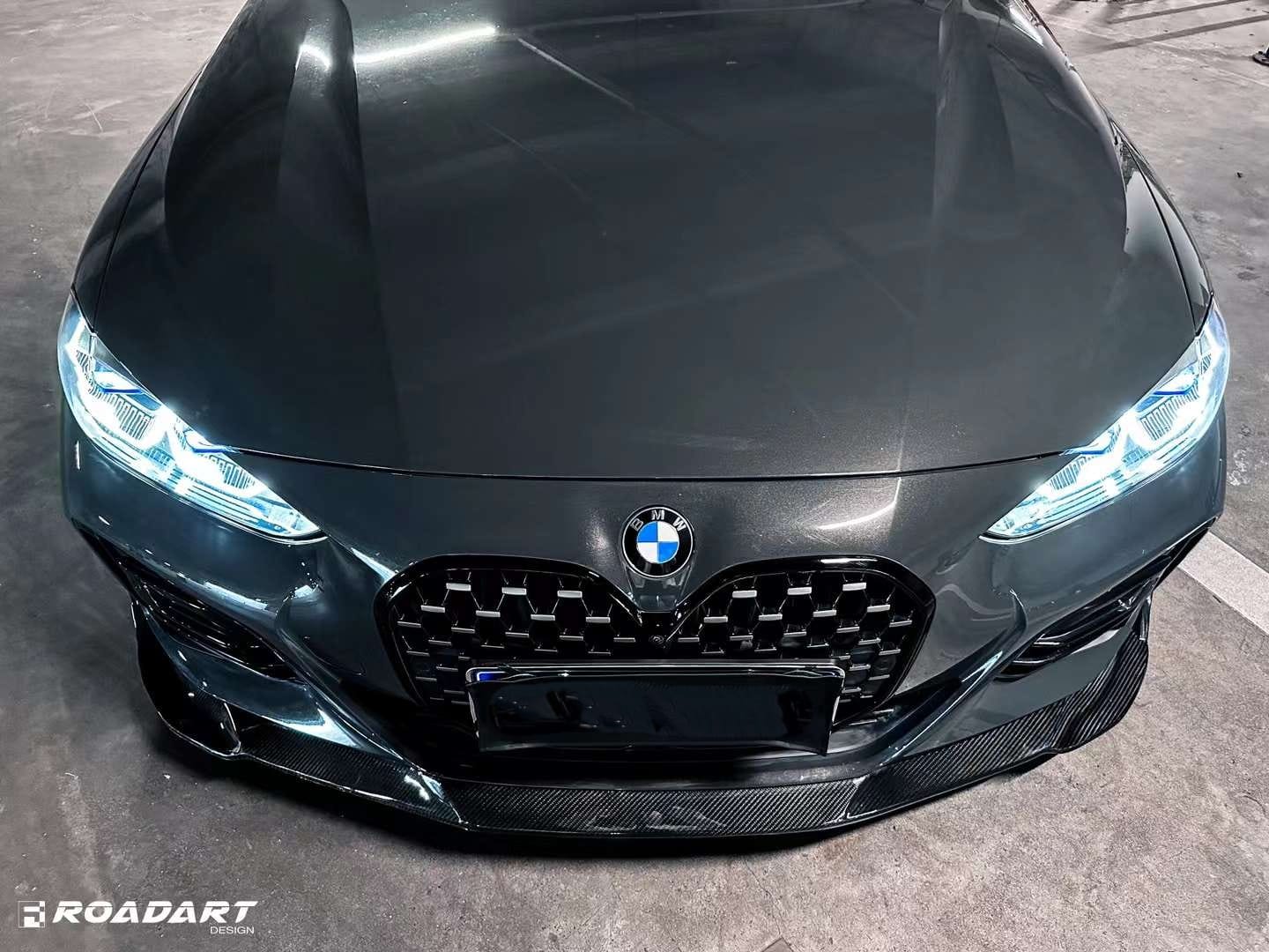 RA - BMW 4 SERIES G22 / G23 DRY CARBON FIBRE FRONT LIP RA-4C - Aero Carbon UK