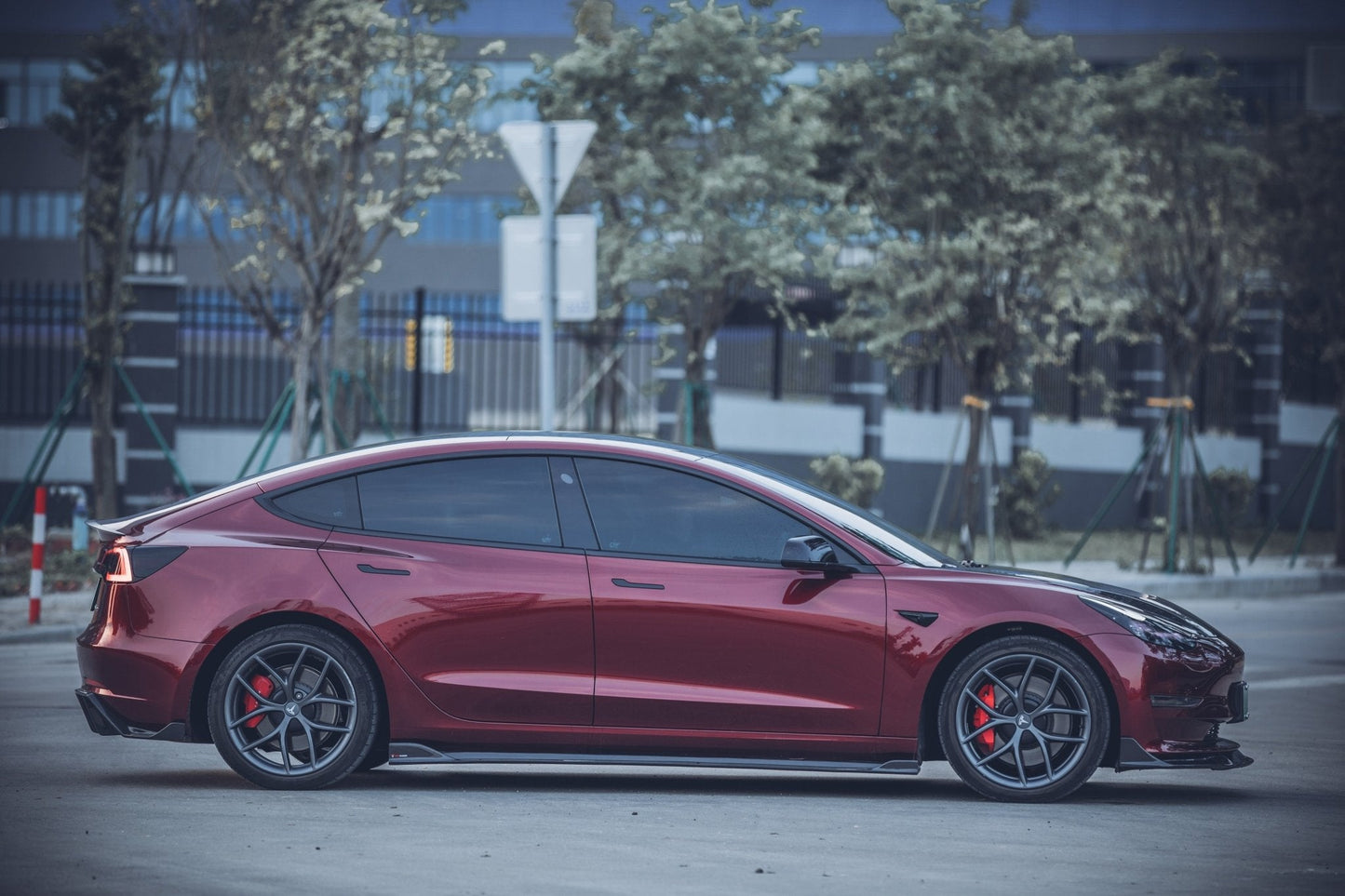 TAKD - TESLA MODEL 3 DRY CARBON FIBRE REAR DIFFUSER - Aero Carbon UK